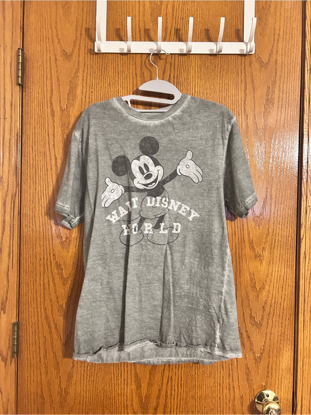 Disney Gray Mickey Mouse Short Sleeve Tee